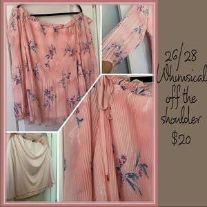 Whimsical off the shoulder